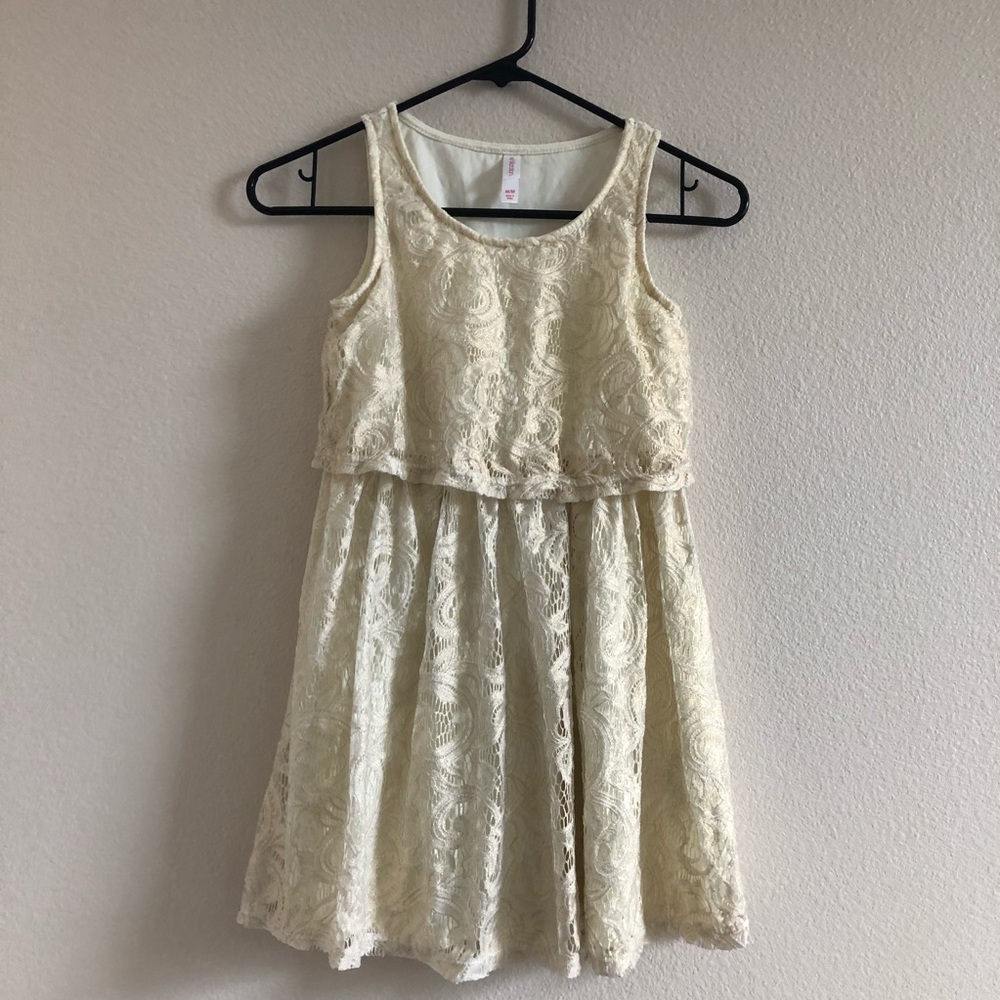 Cream Lace Dress